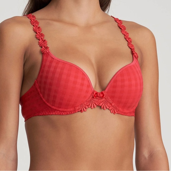 New w/o Tags. Marie Jo Avero Padded Convertible Bra 010-0416, Red 36E & 34D - Picture 3 of 7